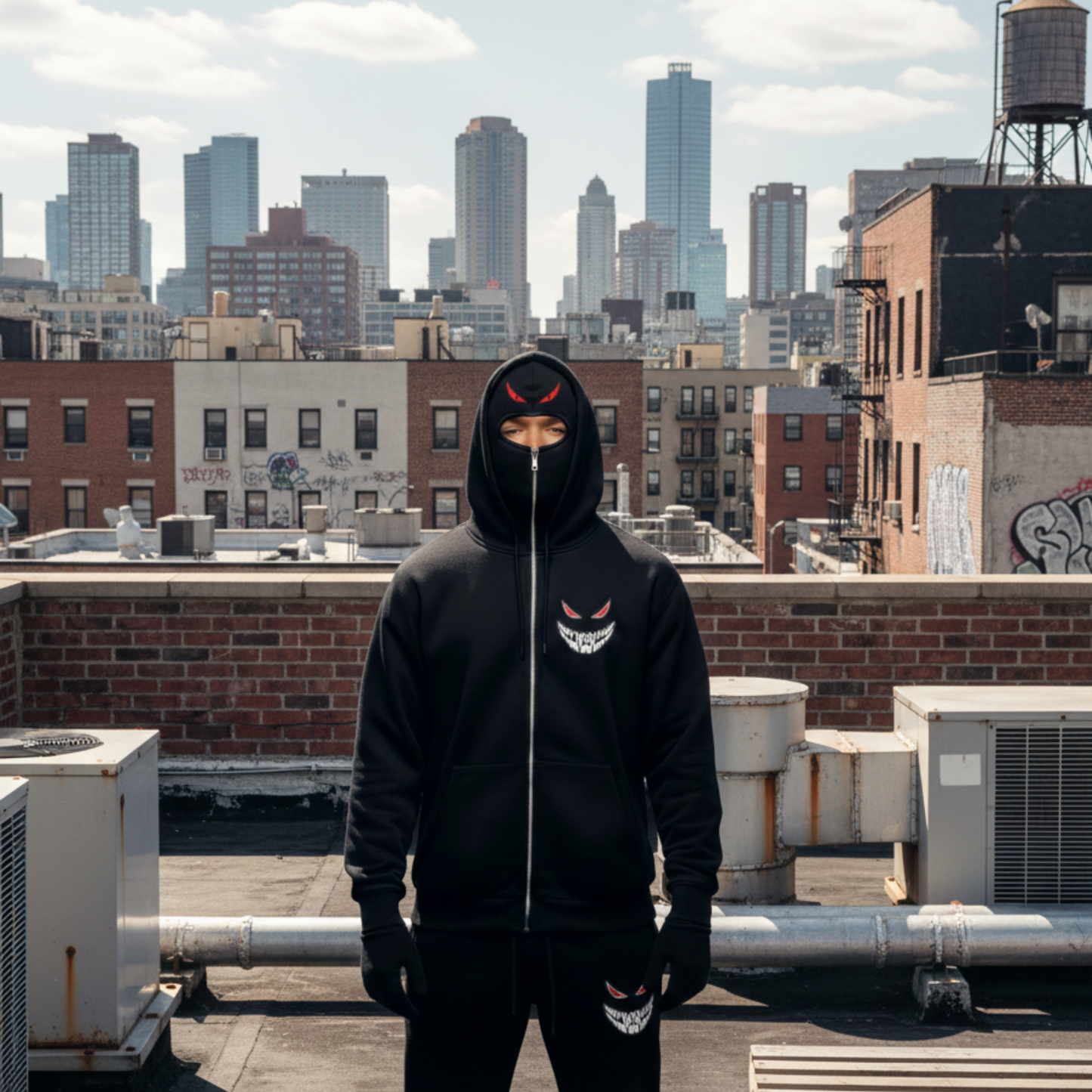 MY DEMONS™ Shadow Zip Hoodie Embroidery "Limited Edition"