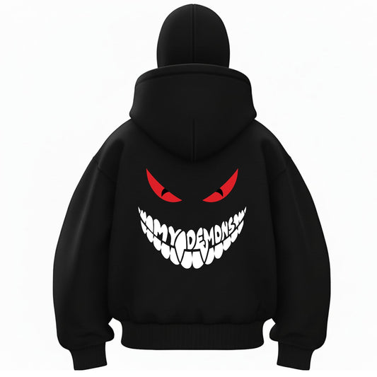 MY Demon Black Ninja Hoodie (DTG-Print)