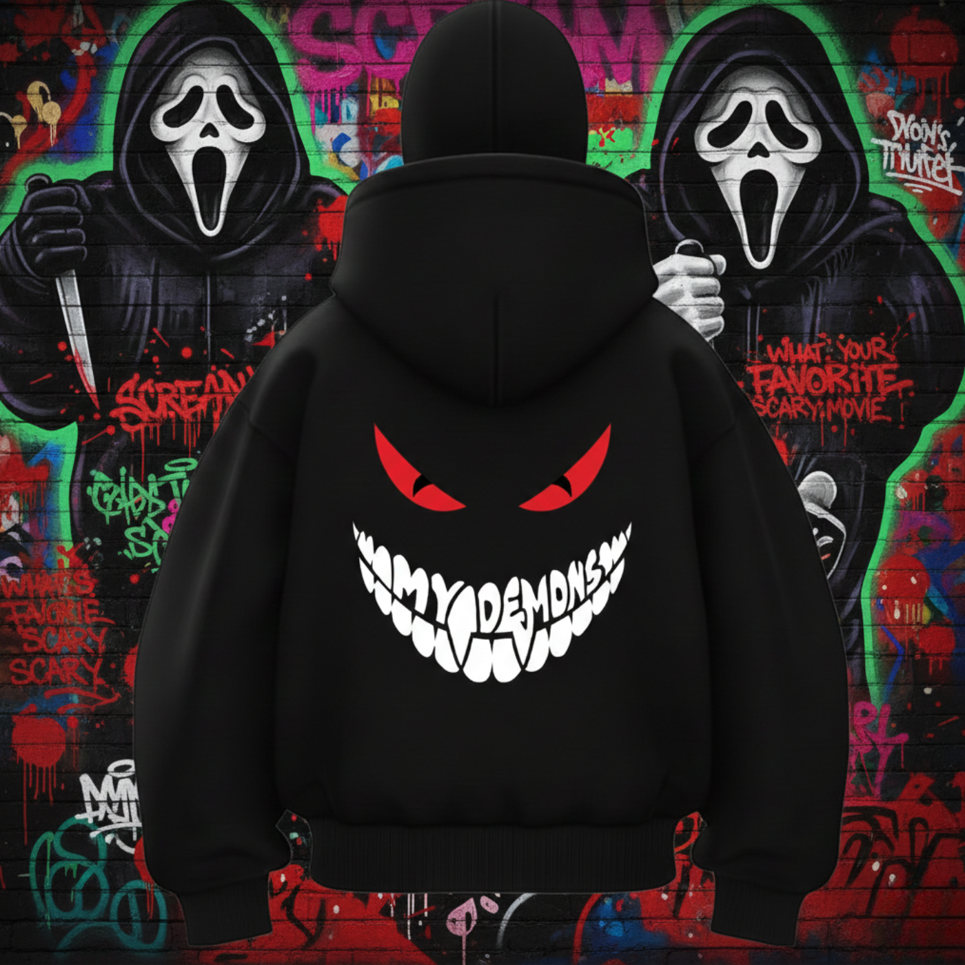 MY DEMONS™ Shadow Zip Hoodie (DTG-Print) "Limited Edition"