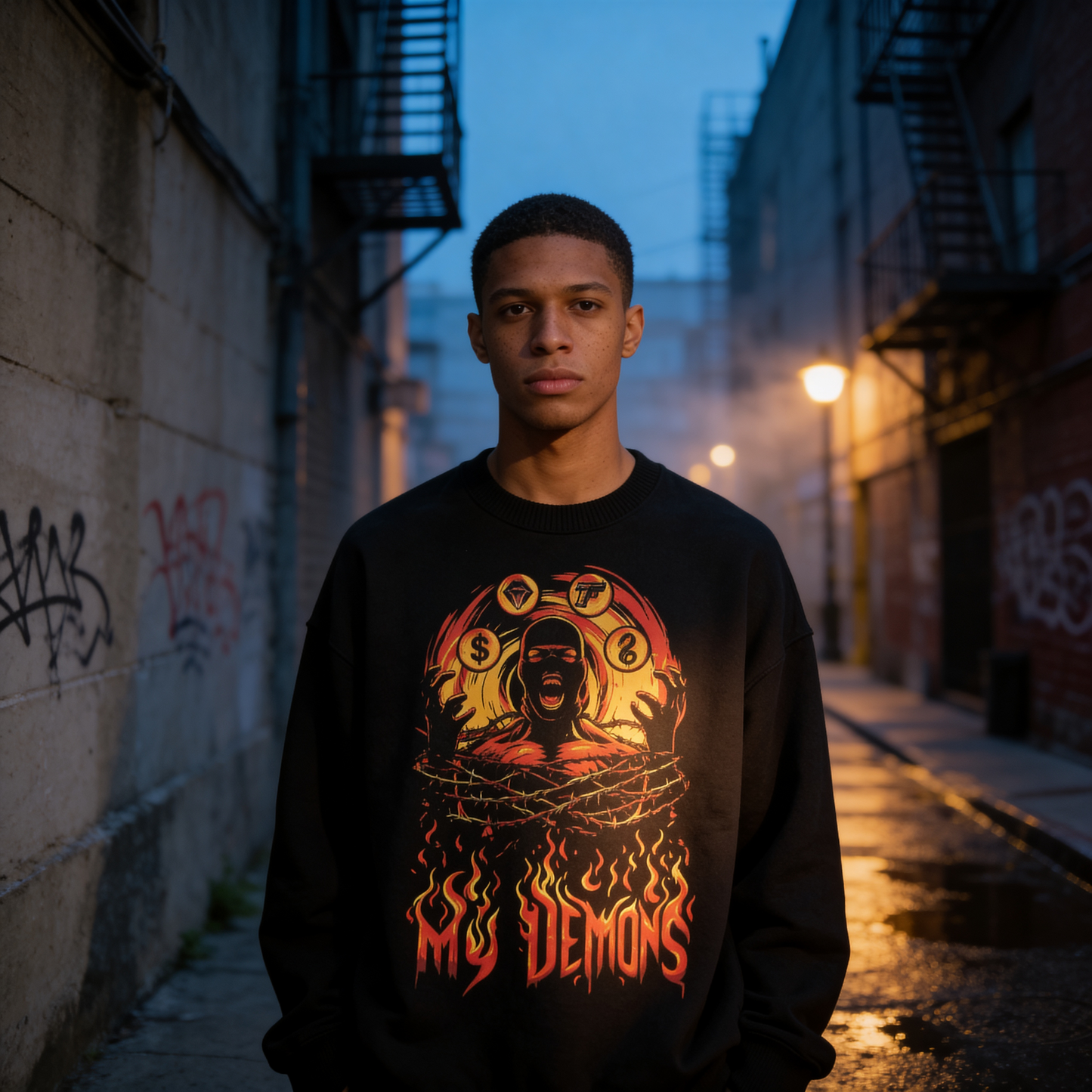 MY DEMONS: THE PRESSURE CREWNECK "Limited Edition"